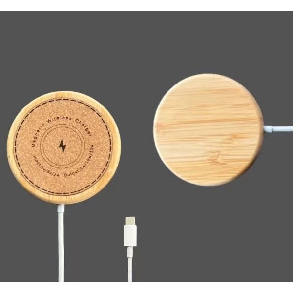 Bamboo magnet wireless charger BW004